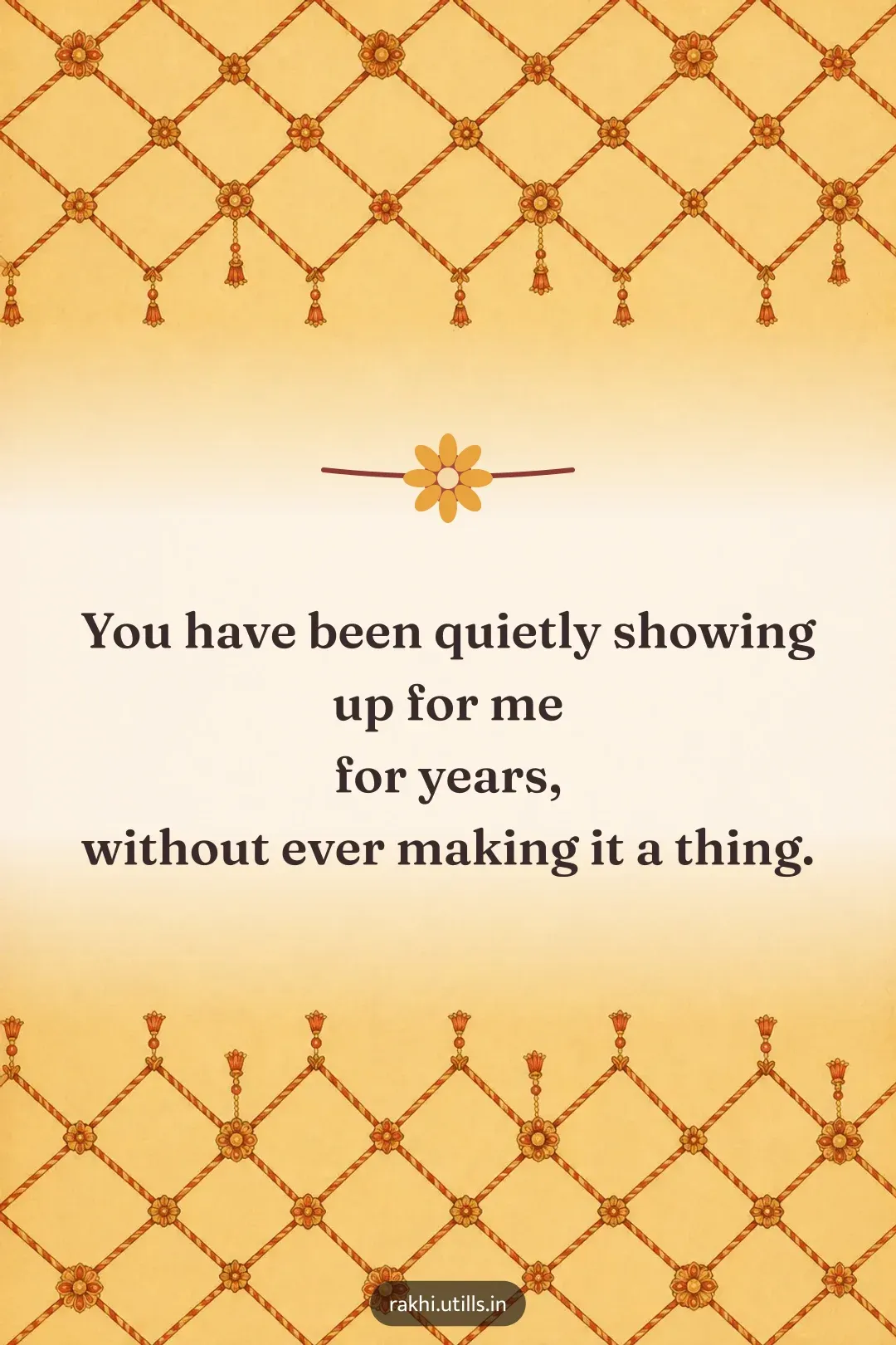 You have been quietly showing up for me
for years,
without ever making it a thing.