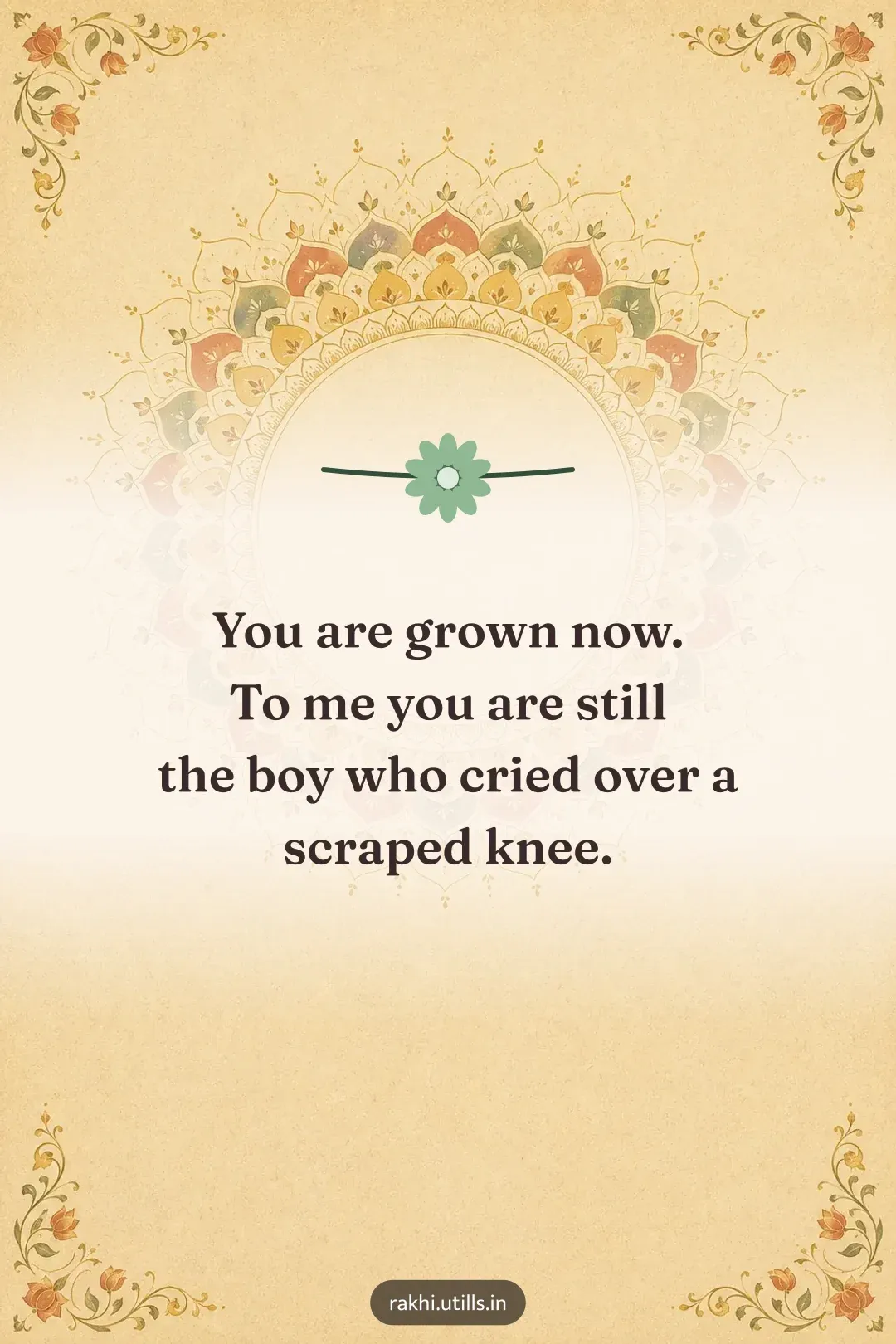 You are grown now.
To me you are still
the boy who cried over a scraped knee.