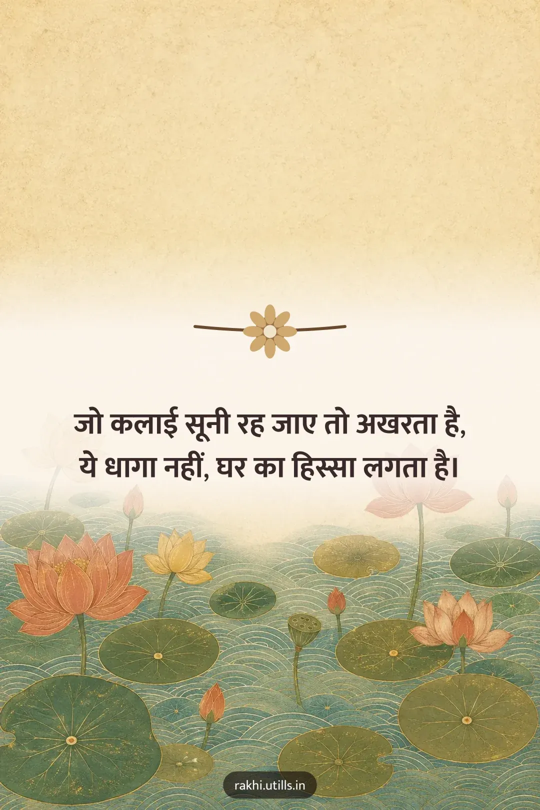 जो कलाई सूनी रह जाए तो अखरता है,
ये धागा नहीं, घर का हिस्सा लगता है।