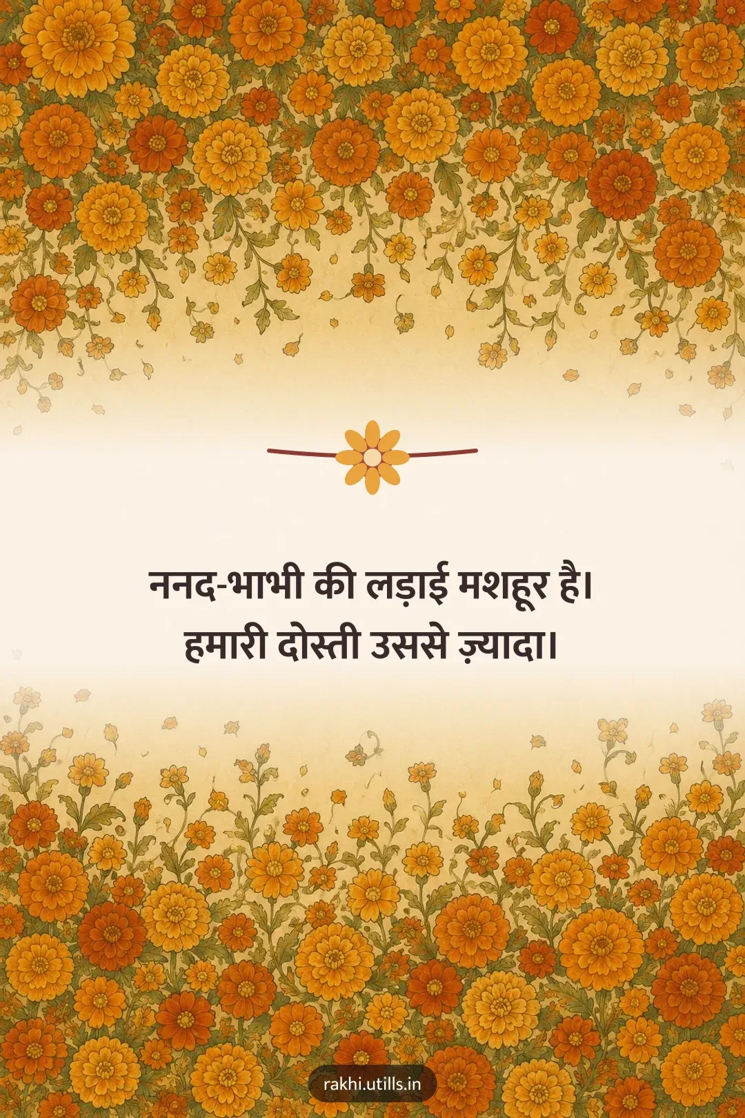 ननद-भाभी की लड़ाई मशहूर है।
हमारी दोस्ती उससे ज़्यादा।
